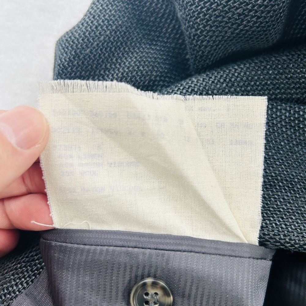 Ermenegildo Zegna Blazer Mens 40 Gray Wool Linen Bergdorf Goodman Jacket - Picture 14 of 16